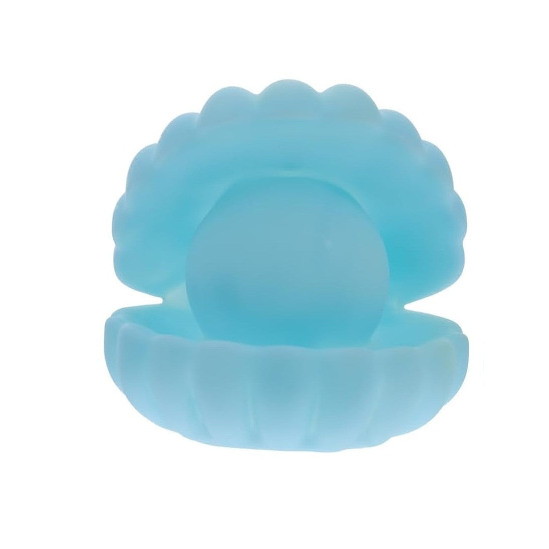 Lampa de Veghe, Vivimall, Model Scoica cu Perla, Lumina Calda, 10 x 8.5 cm, Led, Baterii Incluse 3 x LR44, Albastru - vivimall.ro