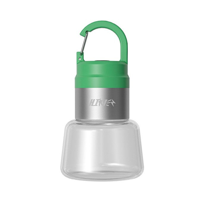 Lampa Portabila, Flippy, de Voiaj/Camping, Incarcare USB, IPX5, LED RGB, din ABS, 300 mAh, 10 x 5.5 x 5.5 cm, Verde