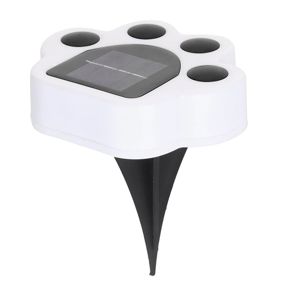 Lampa solara LED, Tip laba de urs, pentru gazon sau gradina, Rezistenta la apa, Vivimall, Alb rece - vivimall.ro