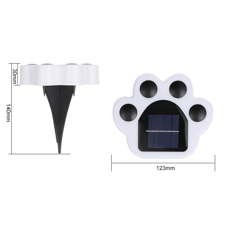 Lampa solara LED, Tip laba de urs, pentru gazon sau gradina, Rezistenta la apa, Vivimall, Multicolor - vivimall.ro