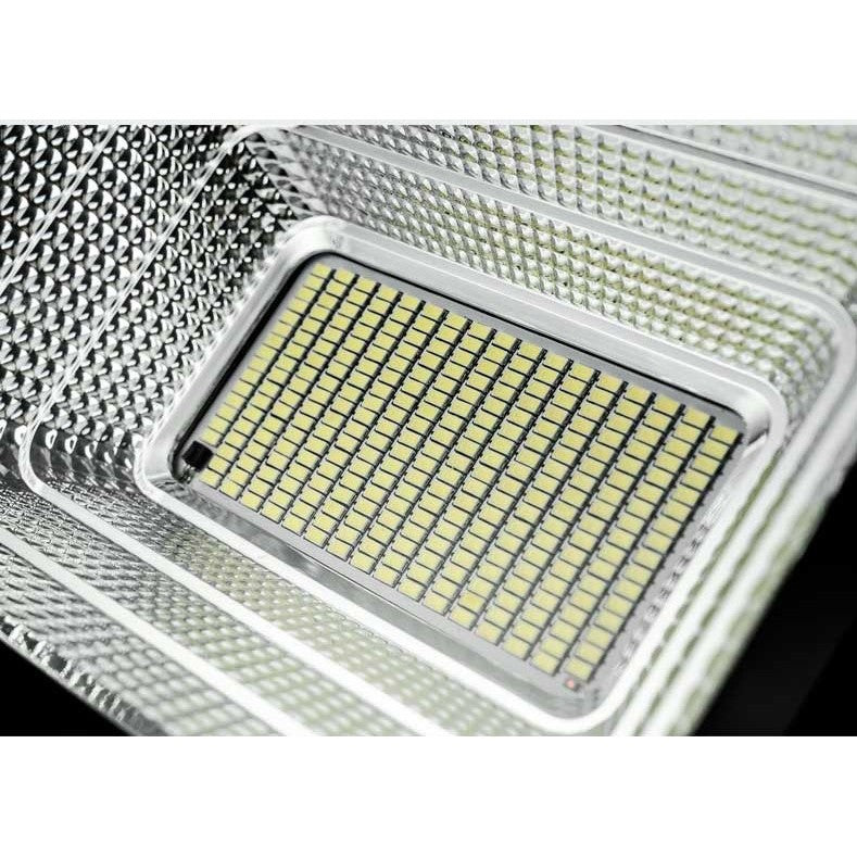 Lampa solara stradala, Vivimall, 281 LED, 150 W, cu panou solar, brat de montare inclus - vivimall.ro