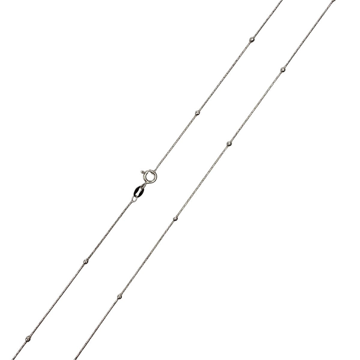 Lantisor Argint 925 cu Bile Rodiat 60 cm - vivimall.ro