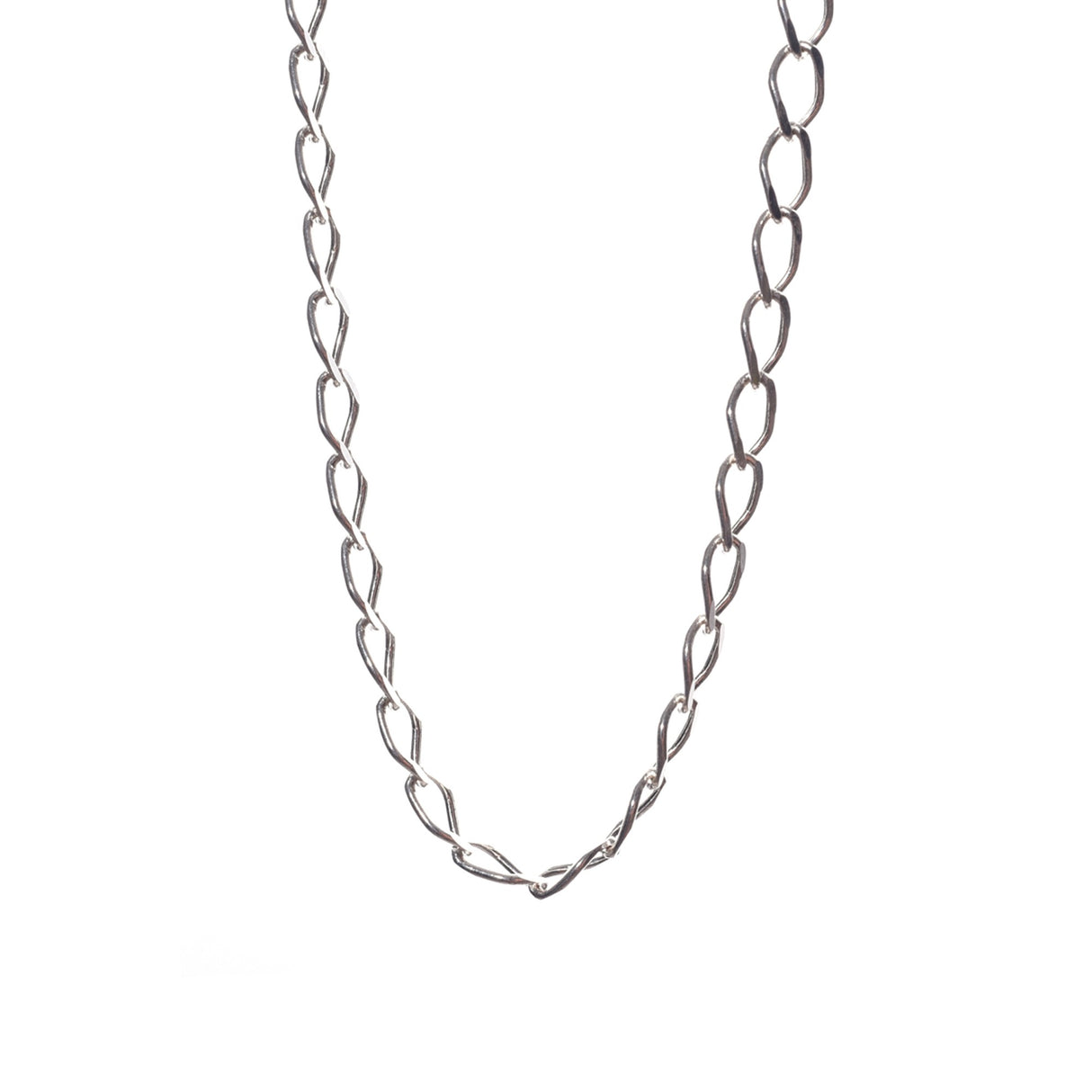 Lantisor din Argint 925, model cu zale plate, 53- 58 cm - vivimall.ro