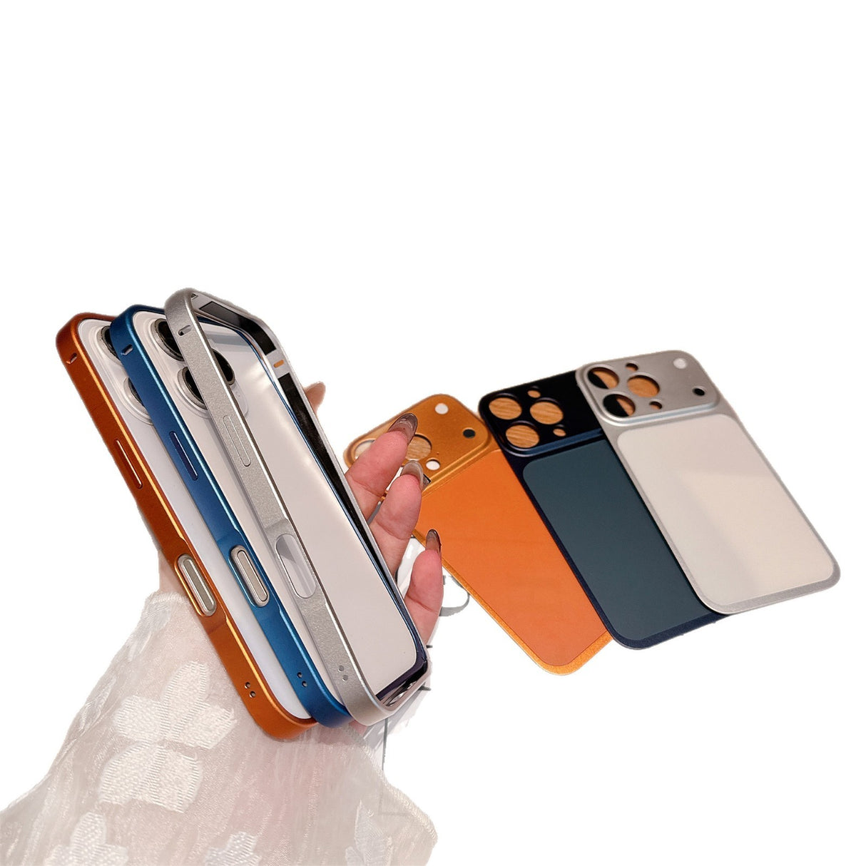 Carcasa pentru iPhone 14 Pro Max, Flippy, 17inch, Capac spate Unibody, Mat, Portocaliu