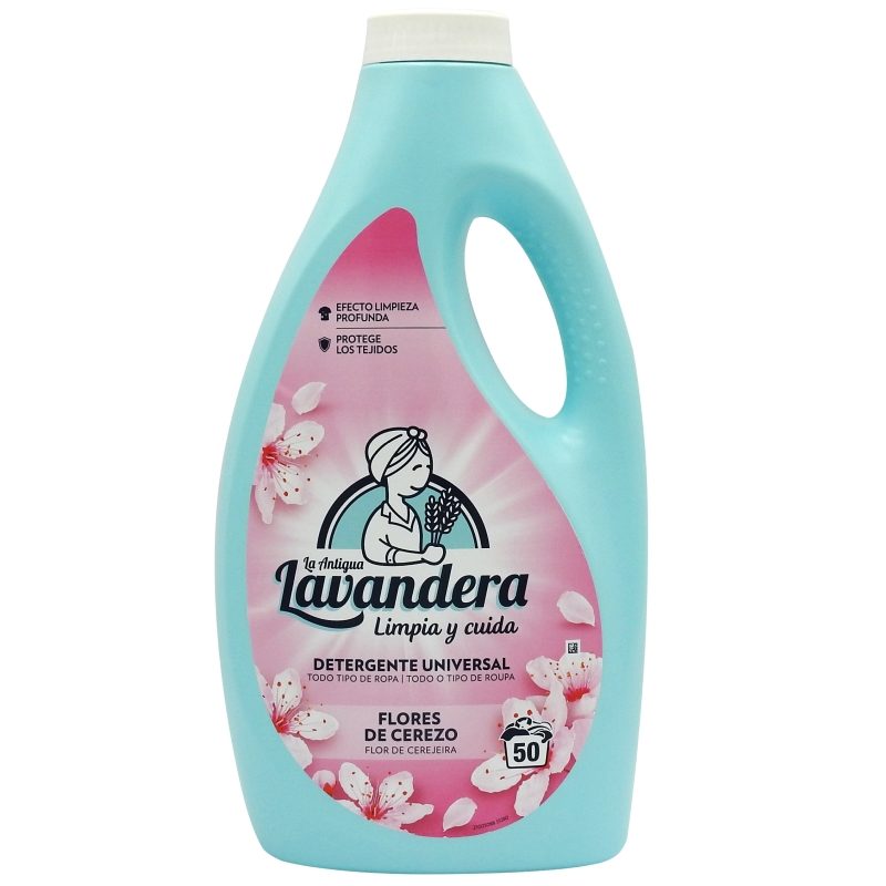 Detergent Lichid pentru Rufe, LAVANDERA, Flores de Cerezo, 2.5 L - vivimall.ro