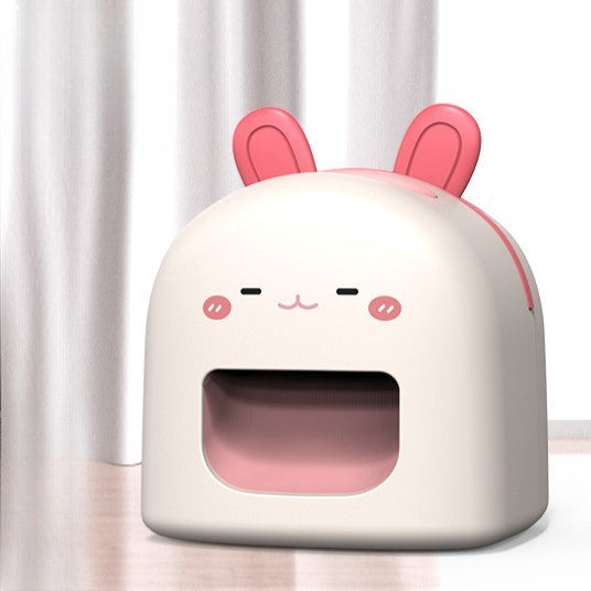 Mașină de Decojit Semințe, Vivimall, Mini Deschizător, Model Iepuras, Incarcare USB, 9.7x10x8.6 cm, Alb - vivimall.ro