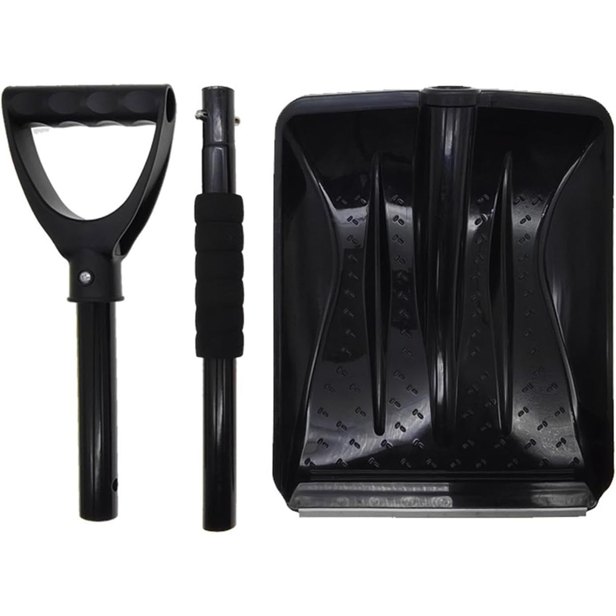 Lopata de Zapada, Vivimall, Multifunctionala, Demontabila, cu Maner Antiderapant, Aluminiu, Plastic, Solutia pentru Iarna, pentru Deszapezire, 80x11x25.7 cm, Neagra - vivimall.ro