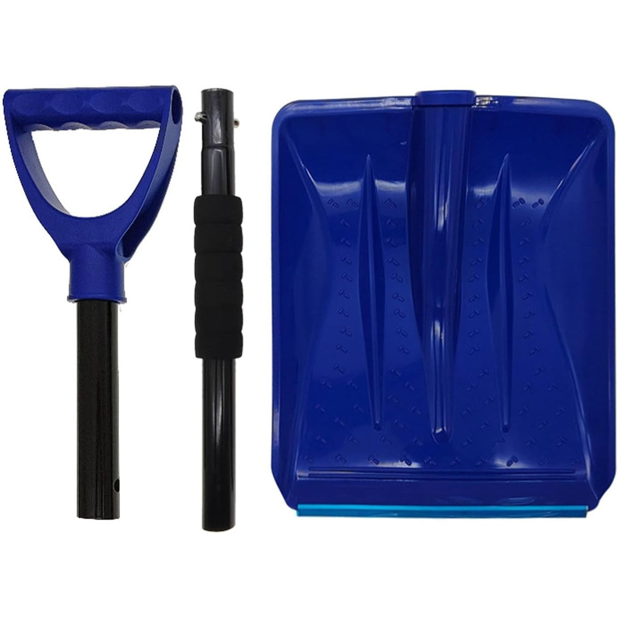 Lopata de Zapada, Vivimall, Multifunctionala, Demontabila, cu Maner Antiderapant, Aluminiu, Plastic, Solutia pentru Iarna, pentru Deszapezire, 80x11x25.7 cm, Albastra - vivimall.ro