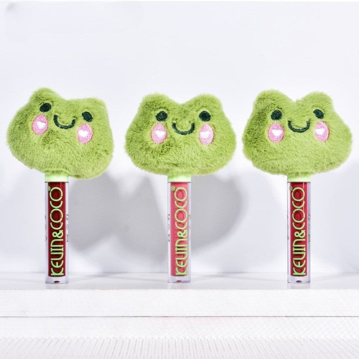 Luciu de Buze, Kevin&Coco, Animat de Plus, Model Broasca, Verde