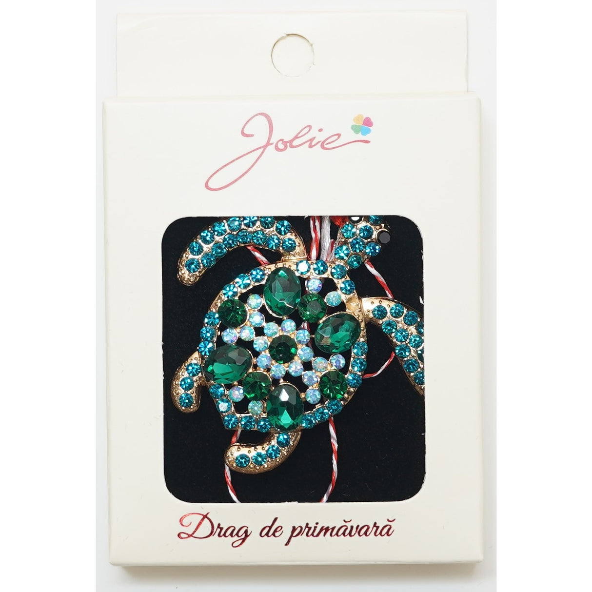 Martisor Brosa Medie, Multicolora, Dimensiune Brosa Aprox 5 cm, Material Metal, Model 1 - vivimall.ro