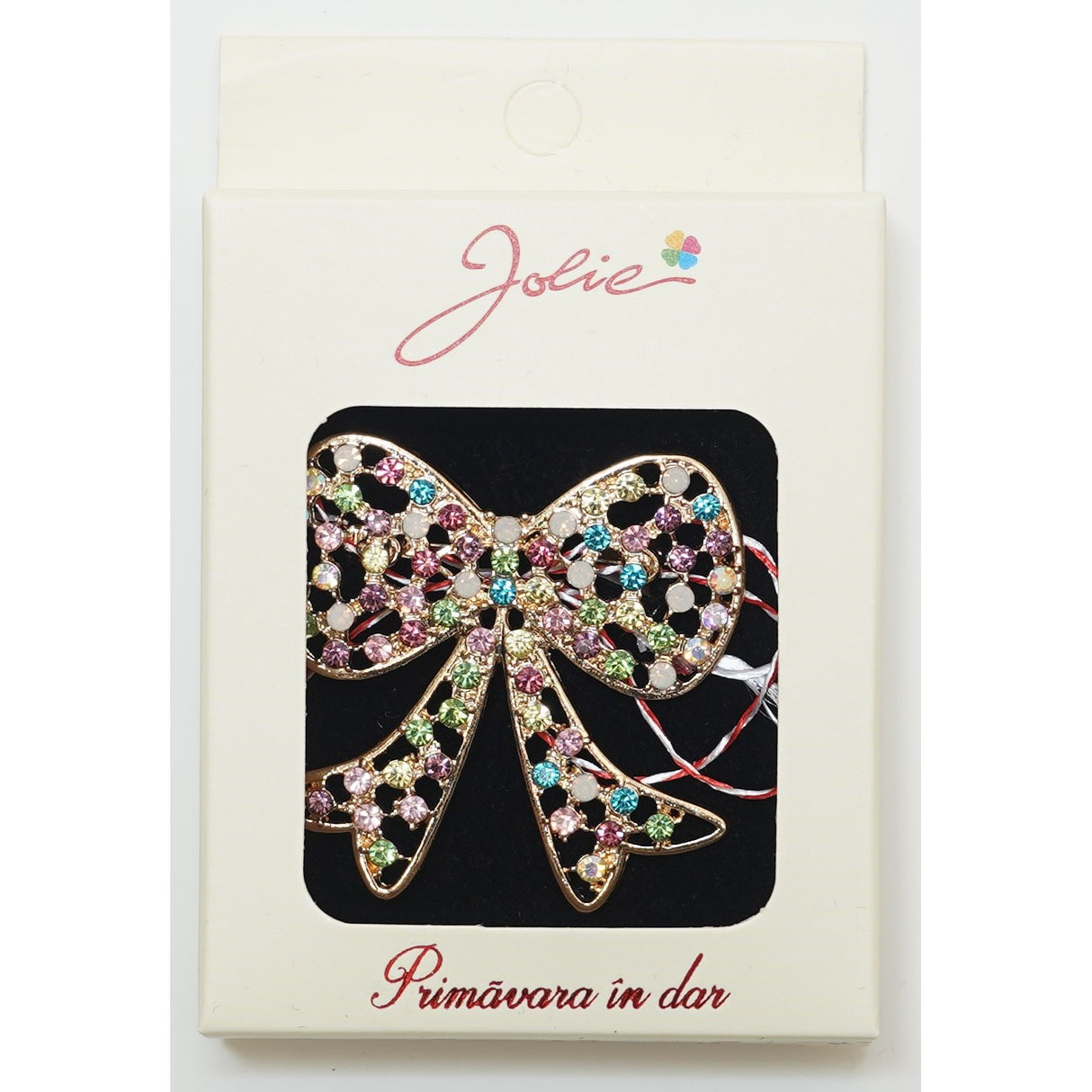 Martisor Brosa Medie, Multicolora, Dimensiune Brosa Aprox 5 cm, Material Metal, Model 3 - vivimall.ro