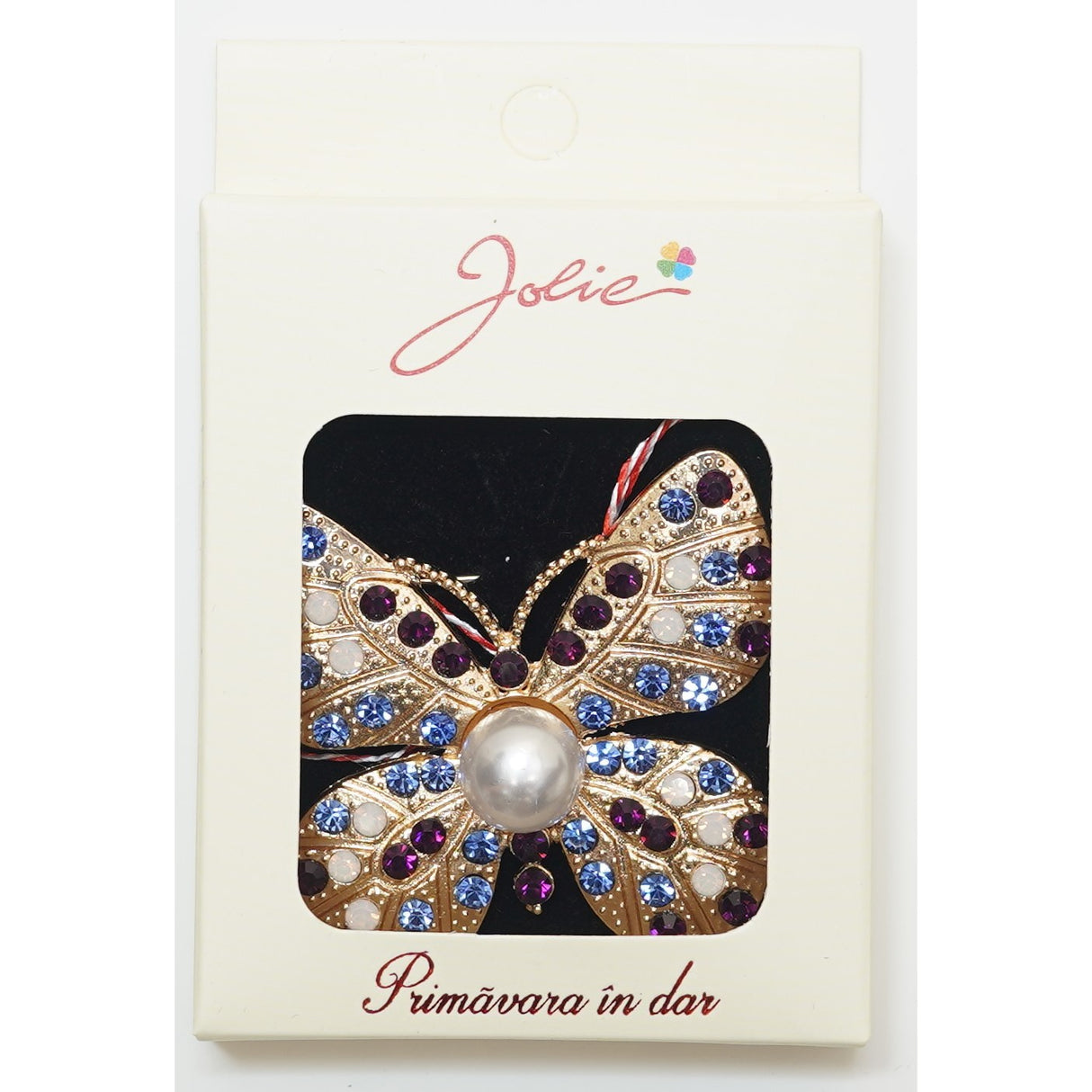 Martisor Brosa Medie, Multicolora, Dimensiune Brosa Aprox 5 cm, Material Metal, Model 8 - vivimall.ro