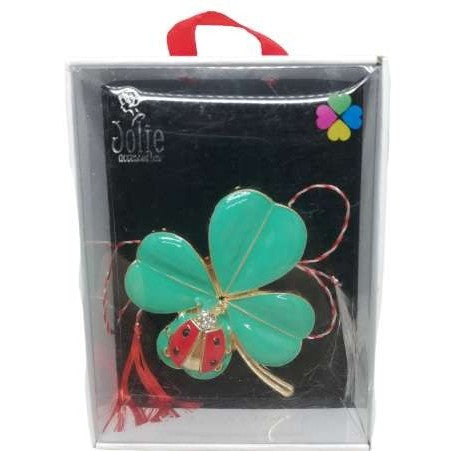 Martisor Brosa Multicolora V3 Trifoi- Gargarita 6cm x 8cm - vivimall.ro