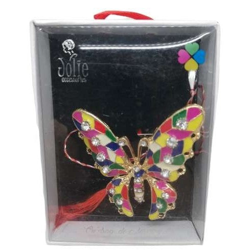 Martisor Brosa Multicolora V7 Fluture 6cm x 8cm - vivimall.ro