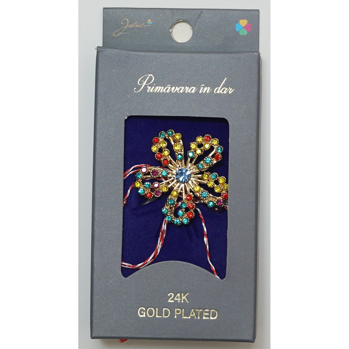Martisor Brosa Placata cu Aur 24K, Dimensiune Brosa Aprox 2- 3 cm, Model 14 - vivimall.ro