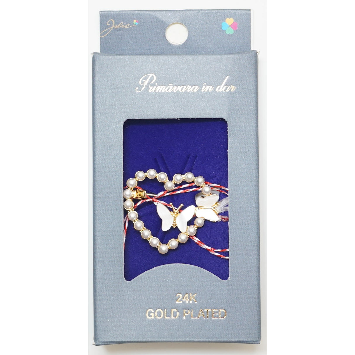 Martisor Brosa Placata cu Aur 24K, Dimensiune Brosa Aprox 2- 3 cm, Model 18 - vivimall.ro