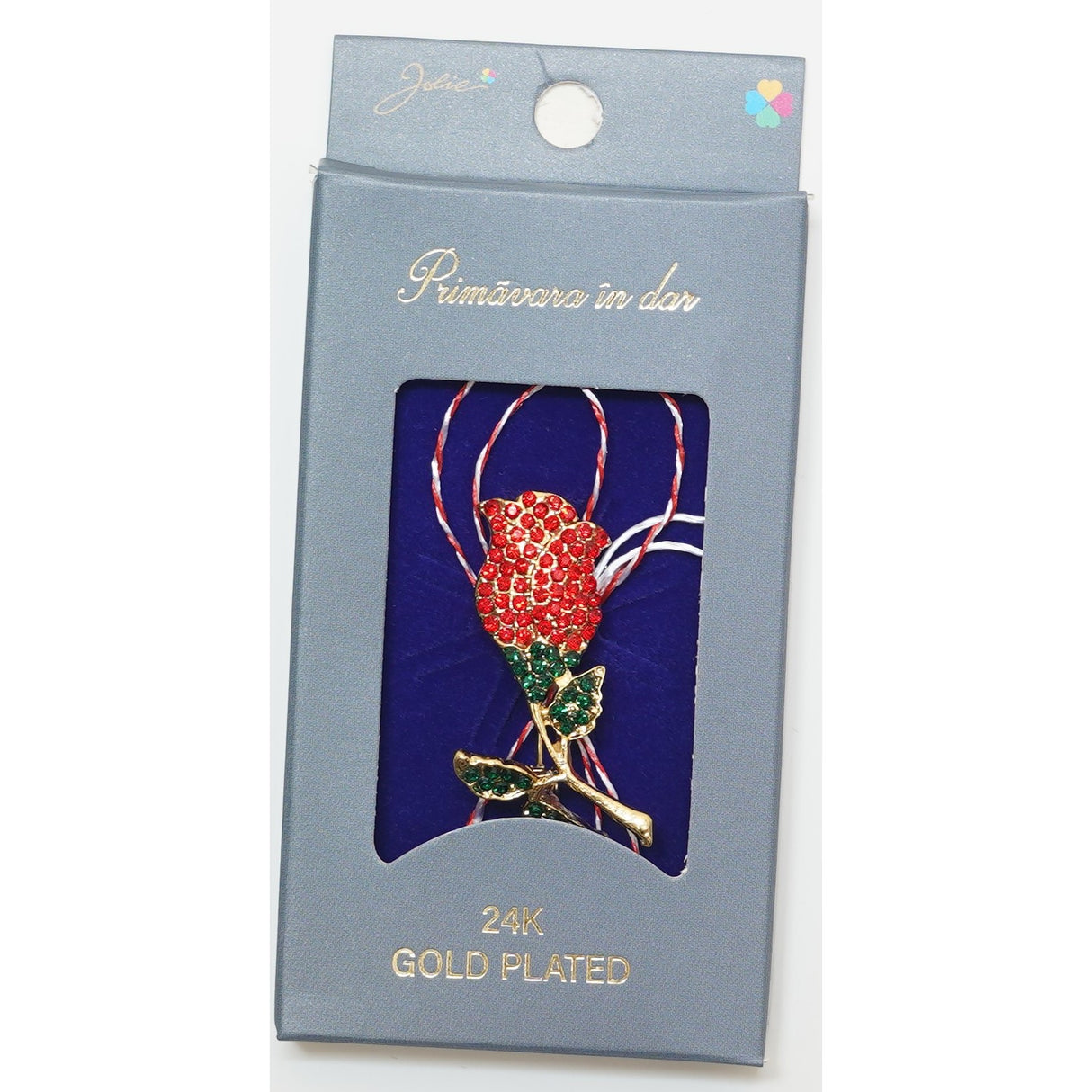 Martisor Brosa Placata cu Aur 24K, Dimensiune Brosa Aprox 2- 3 cm, Model 9 - vivimall.ro