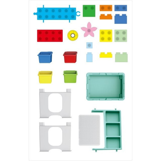 Masa de joaca pentru construit, 69 piese incluse - vivimall.ro