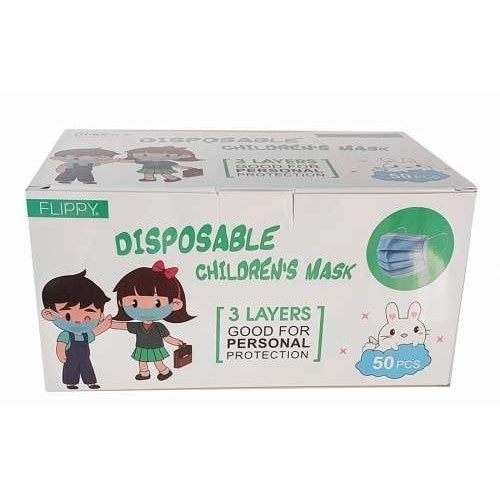 Masca faciala pentru copii, Vivimall, 3 straturi si 3 pliuri, ROZ - 1 bucata - vivimall.ro