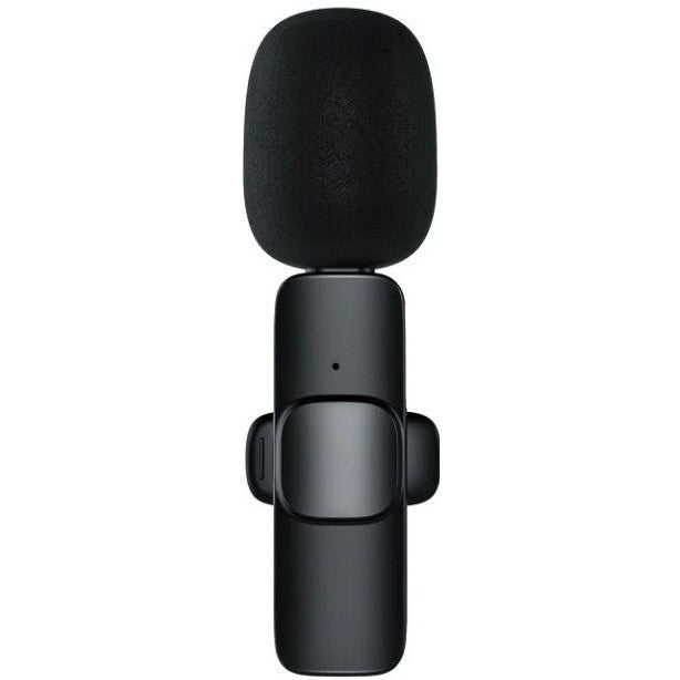 Microfon Lavalieră Wireless, Vivimall, Bluetooth 5.0, 1 Microfon + 1 Receptor Tip C, Autonomie 1-3h, 70 dB, Baterie 50 mAh, Negru - vivimall.ro