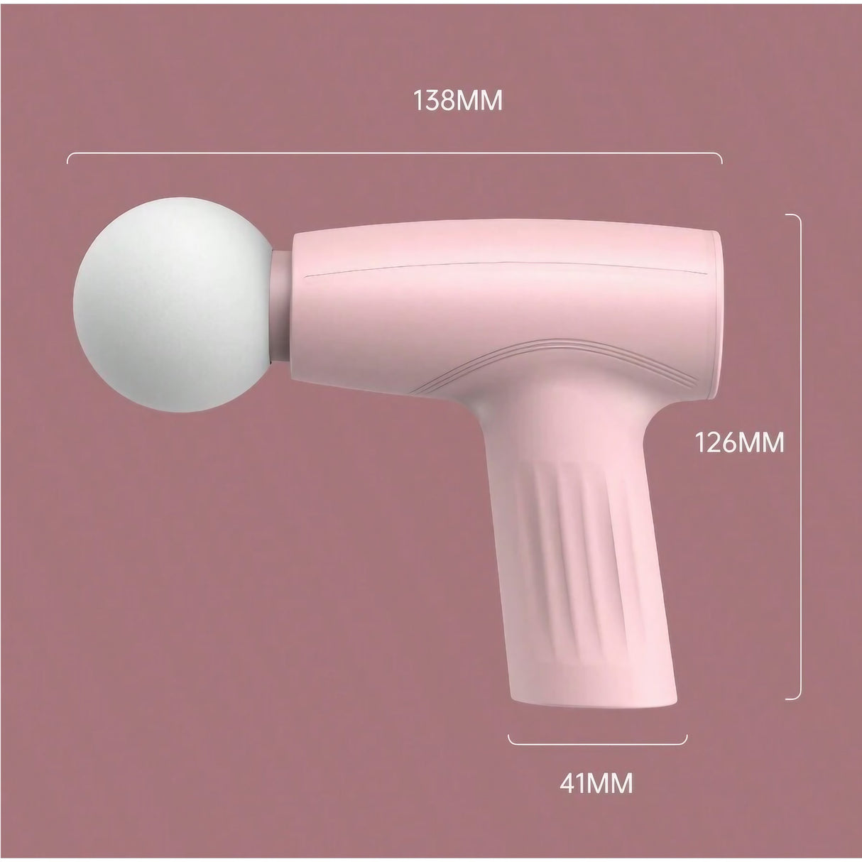 Mini Aparat de Masaj, Vivimall, Tip Pistol, Incarcare USB Tip C, Portabil, Pentru Relaxare Musculara, Autonomie 120 Min, 3 Trepte de Viteza, Roz - vivimall.ro