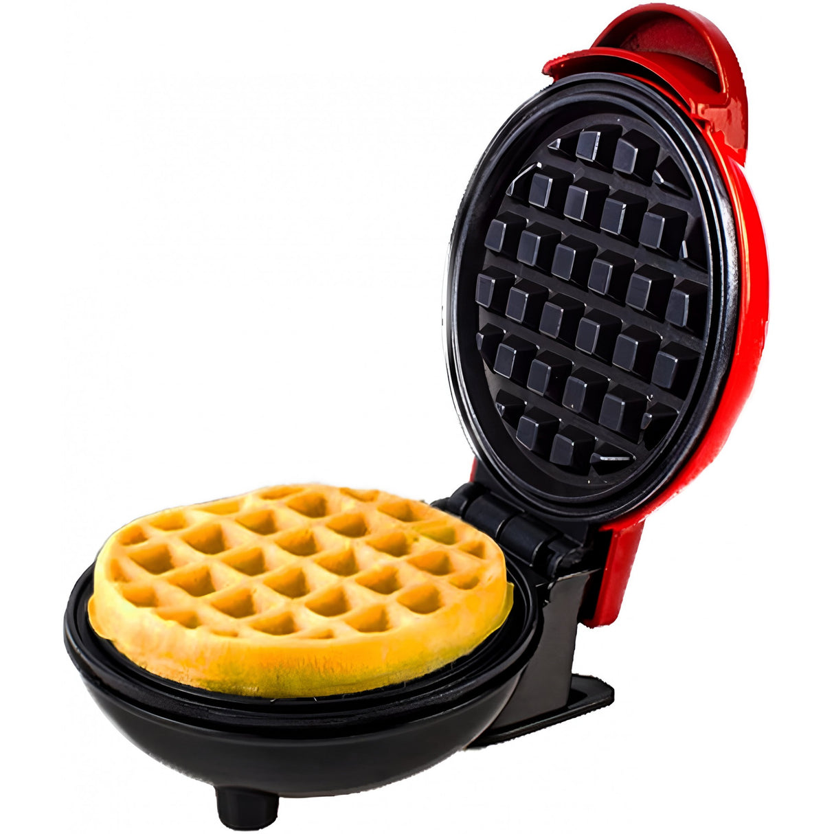 Mini Aparat de Vafe, Vivimall, Multifunctional, Pentru Casa si Calatorii, Compact, Usor de Transportat si Depozitat, 18x14.5x9.3 cm, Rosu - vivimall.ro