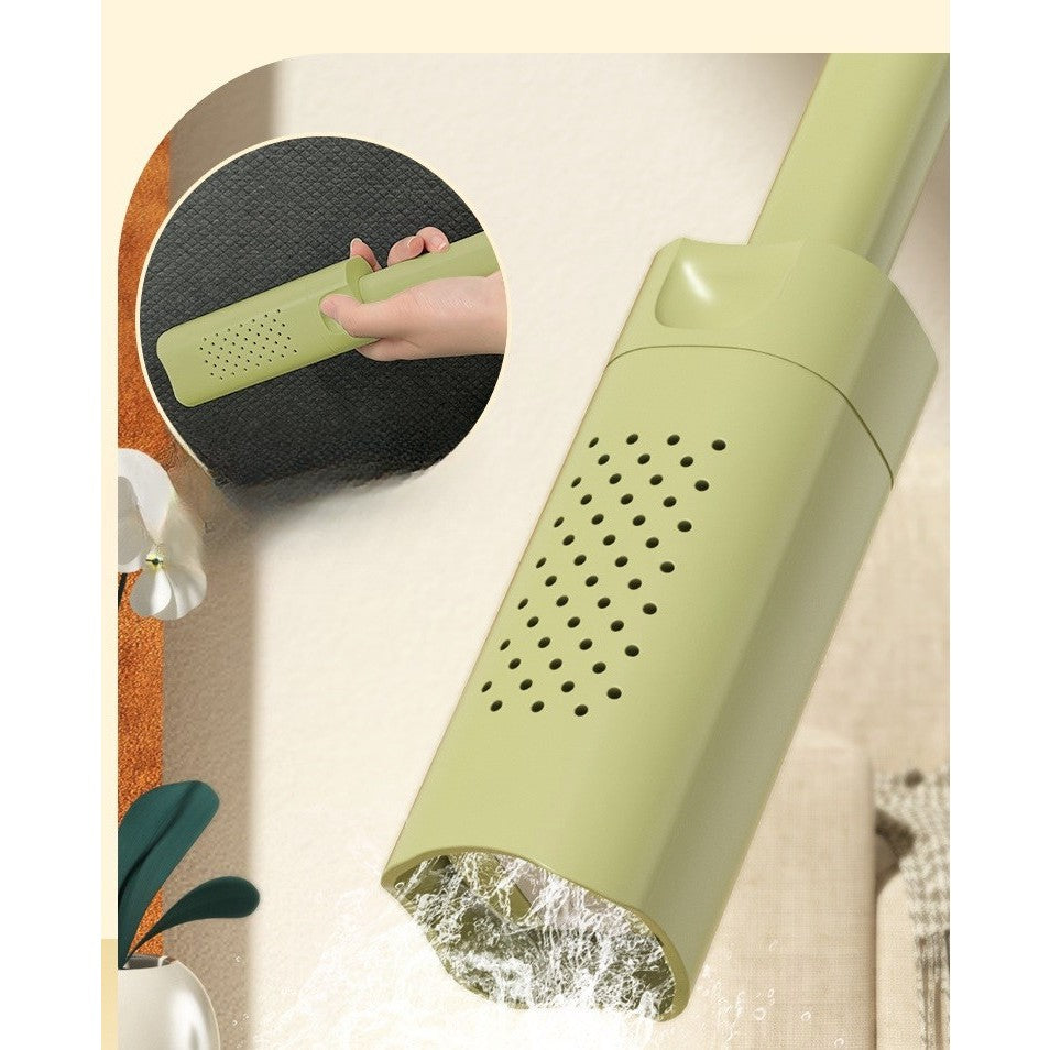 Sistem autostoarcere mini mop verde, stoarcere cu o singură mână, fără contact direct