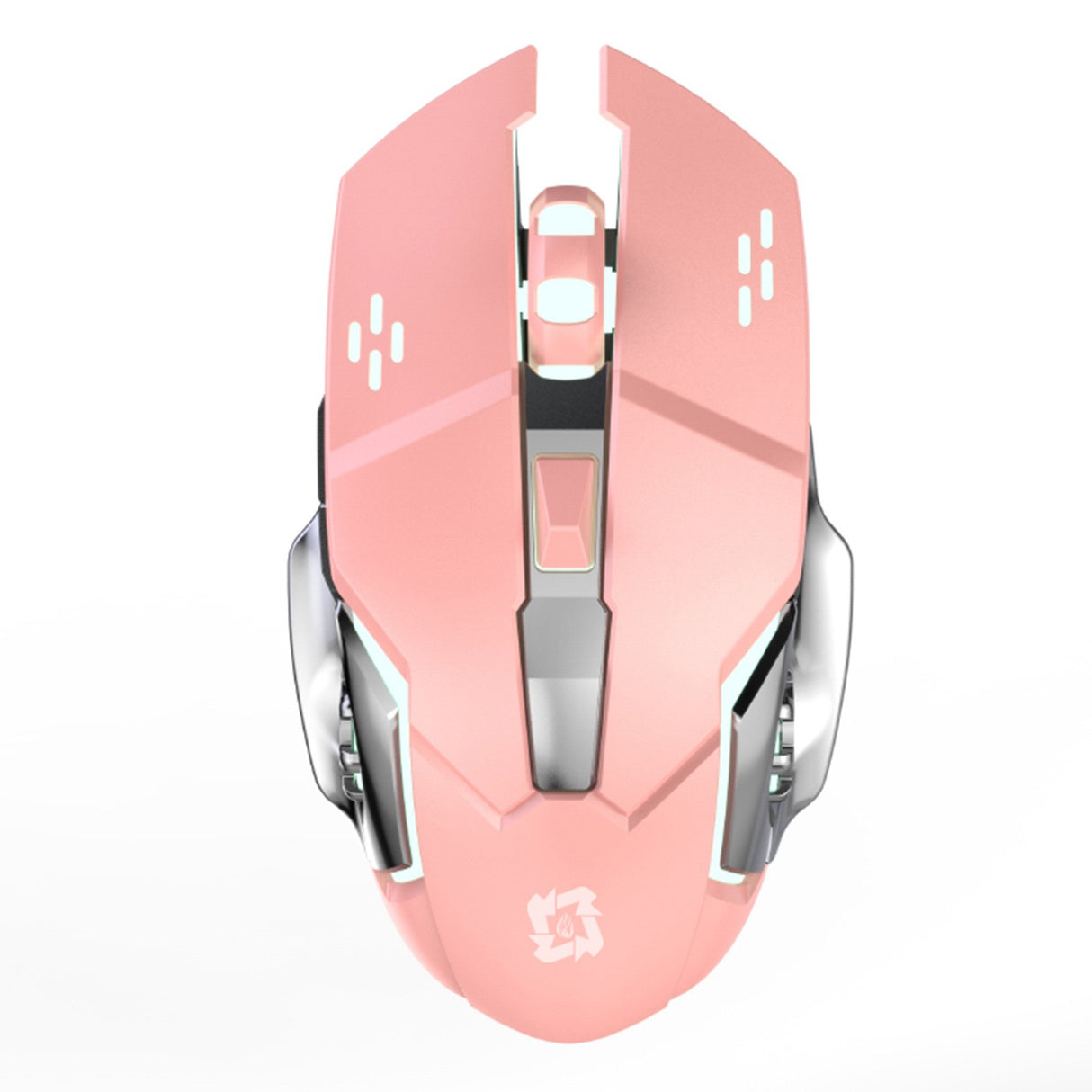 Mouse Gaming Wireless, Flippy, Bluetooth, 2.4GHz, 3600dpi, Reincarcabil, 3,4 x 7,7 cm, Roz - vivimall.ro