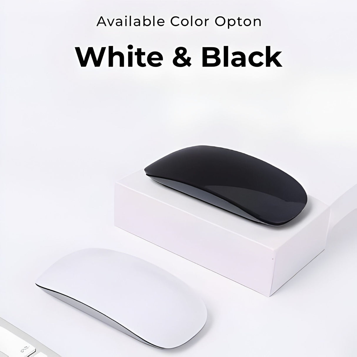 Mouse Wireless cu Gesturi, FLIPPY, Bluetooth + 2.4GHz, Reincarcabil USB, Ultra Subtire, 1600 DPI, Silentios, Design Elegant si Compact, Compatibil cu Laptop/PC, Telefon si Tableta, Ideal pentru Birou si Calatorii, Negru - vivimall.ro