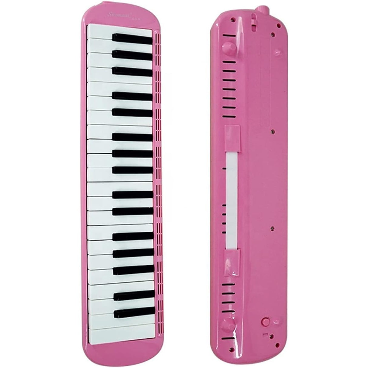 Muzicuta Melodica 32 Clape, Vivimall, din ABS, pentru Incepatori, 45 x 13 x 7 cm, Include Husa si Suflator, Roz - vivimall.ro
