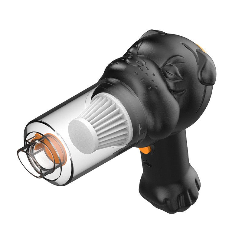 Aspirator Auto 4 in 1 Portabil fara Fir, Vivimall, 120W, Autonomie 1-3 h, 2 Viteze, Aspirare Umeda/Uscata, Functia de Sulfare/Umflare, Negru - vivimall.ro