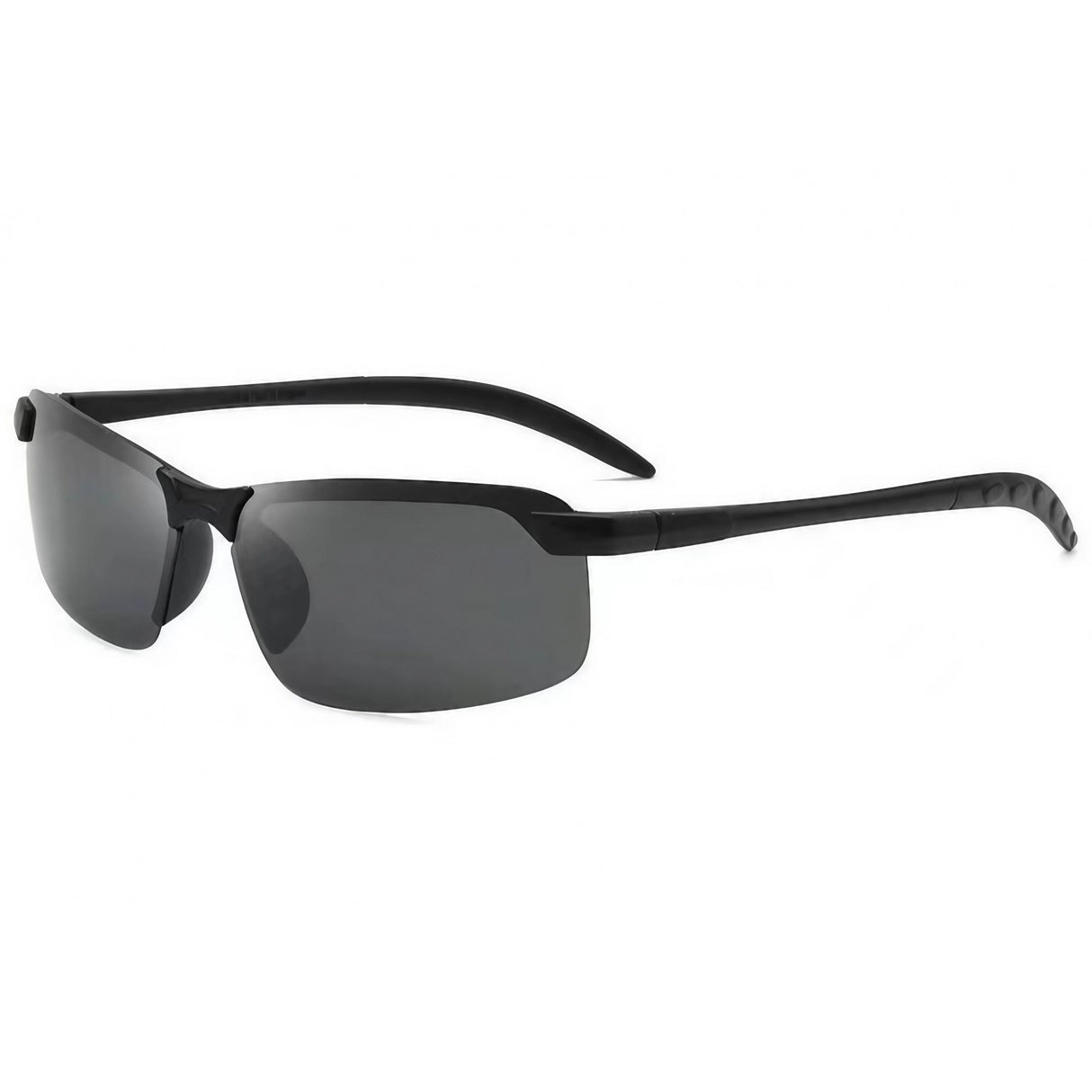 Ochelari de Soare, Vivimall, Polarizati, pentru Condus, Ciclism, 400 UV, cu Lentila Neagra pentru Protectie, Rama Neagra, Pc, 14 x 3.7 cm, 15.2 g - vivimall.ro