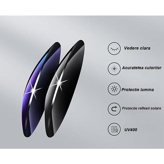 Ochelari de Soare, Vivimall, Polarizati, pentru Condus, Ciclism, cu Posibilitatea Purtarii peste Ochelarii de Vedere, 400 UV, cu Lentila Neagra pentru Protectie, Rama Neagra, 15x5 cm - vivimall.ro