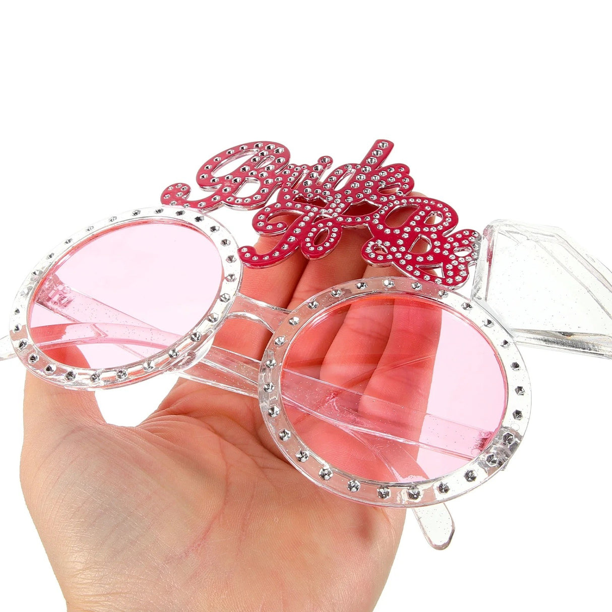 Ochelarii Decorativi, Vivimall, Tema Nunta, Model Bride to Be, din Plastic, Roz - vivimall.ro