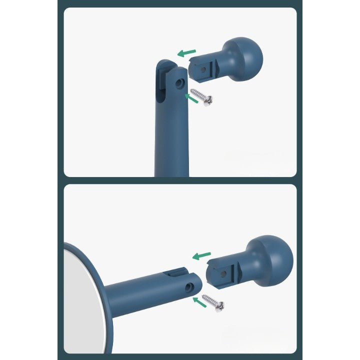 Opritor de Usa, Vivimall, din Silicon, cu Prindere de Podea, Anti-Coliziune, 5.5 x 5.5 x 5.5cm, Albastru - vivimall.ro