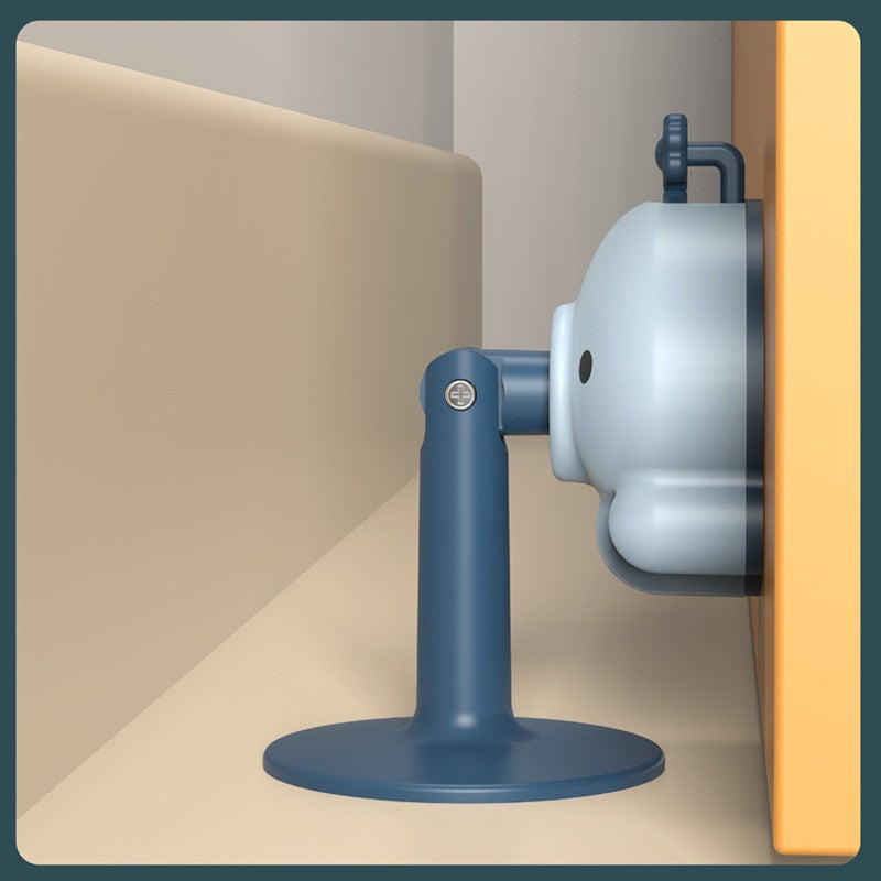 Opritor de Usa, Vivimall, din Silicon, cu Prindere de Podea, Anti-Coliziune, 5.5 x 5.5 x 5.5cm, Albastru - vivimall.ro