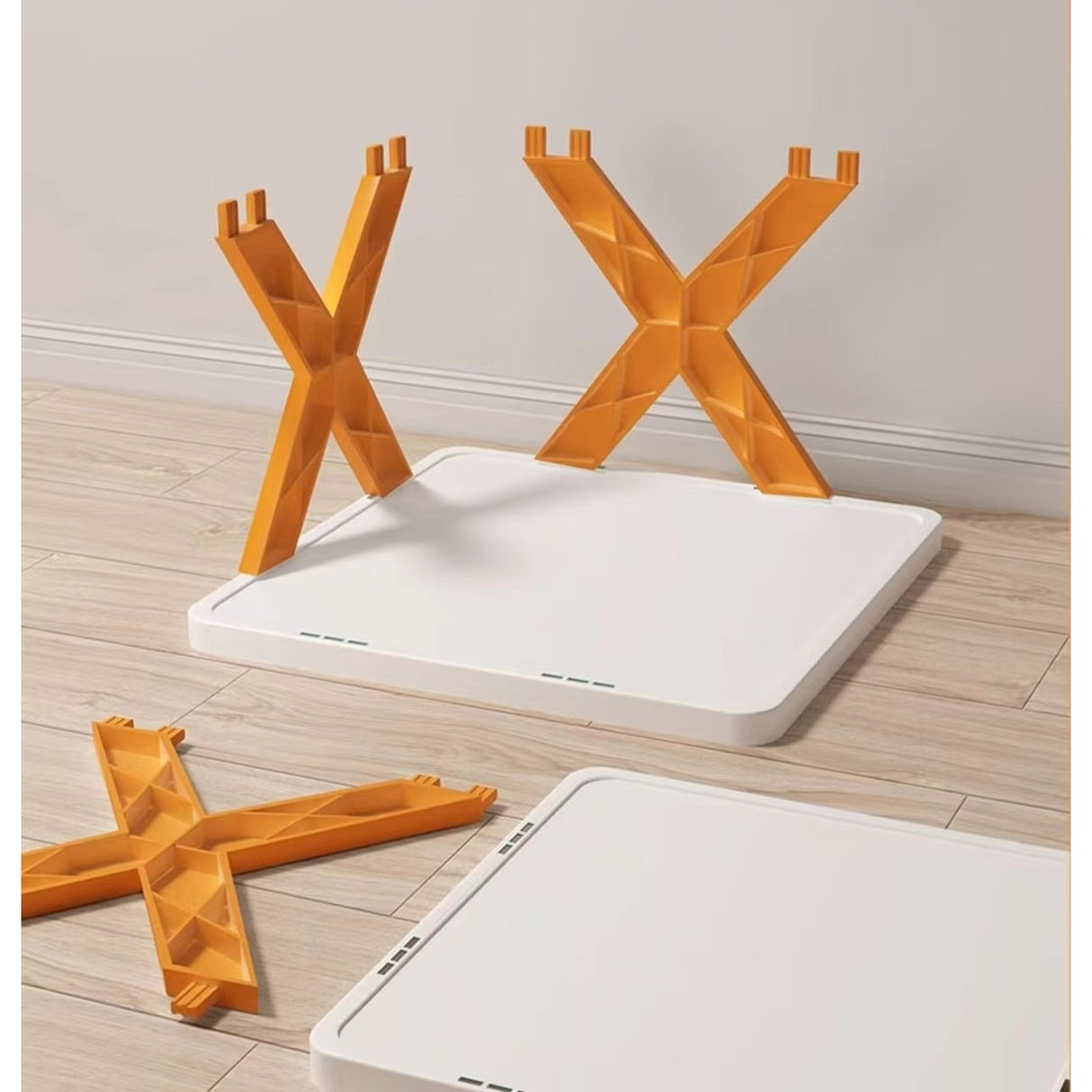 Organizator de Pantofi, Vivimall, 5 Straturi, din ABS, Suport Modular, 65.5 x 24 x 26 cm, Portocaliu - vivimall.ro