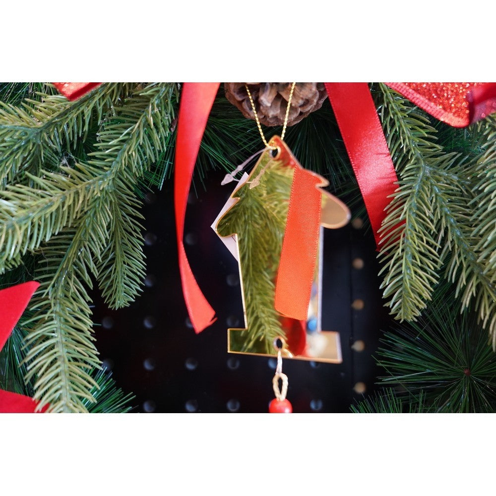 Ornament brad, Flippy, Brad, Auriu, Lucios, 8*25CM, Acril, Interior/ Exterior - vivimall.ro