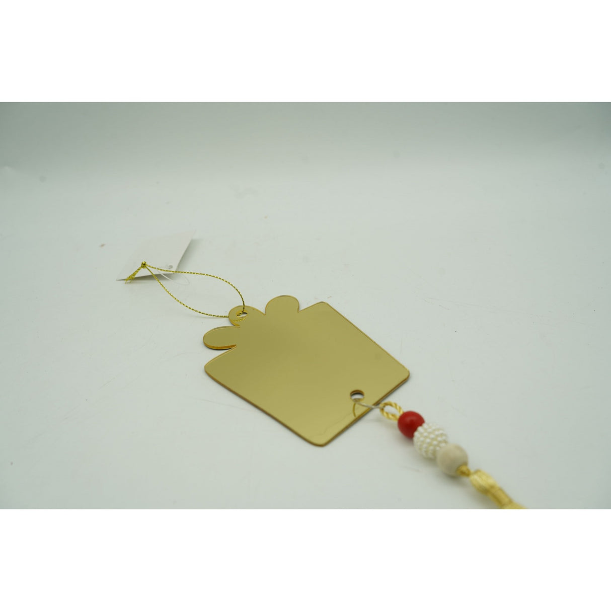 Ornament brad, Vivimall, Cadou, Auriu, Lucios, 8*25CM, Acril, Interior/ Exterior - vivimall.ro