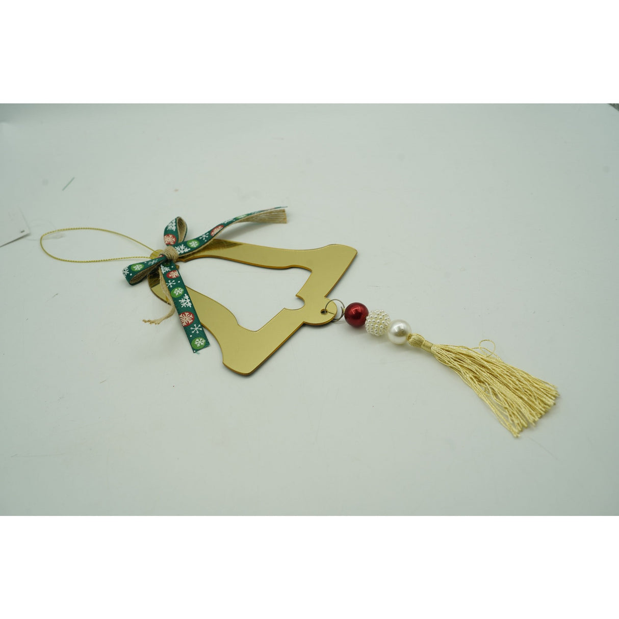 Ornament brad, Vivimall, Clopotel, Auriu, Lucios, 14*28CM, Acril, Interior/ Exterior - vivimall.ro