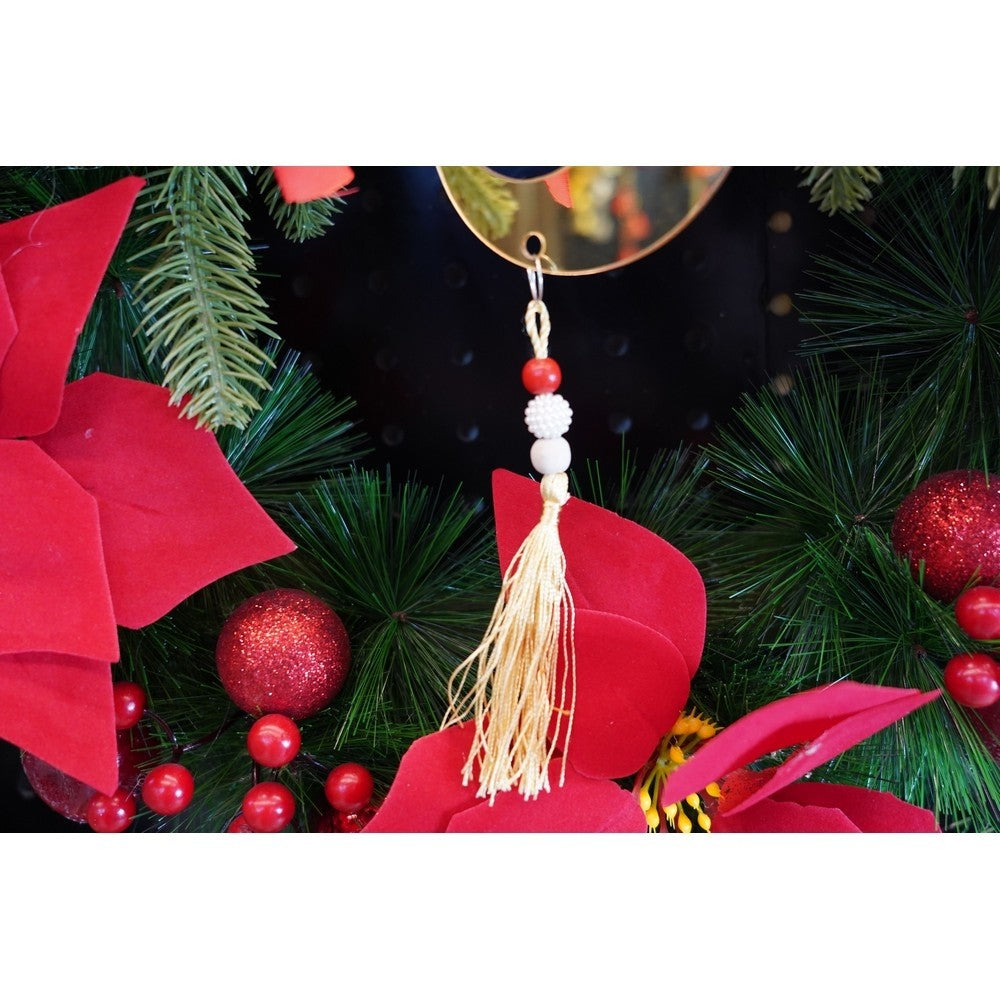 Ornament brad, Flippy, Luna, Auriu, Lucios, 10*25CM, Acril, Interior/ Exterior - vivimall.ro