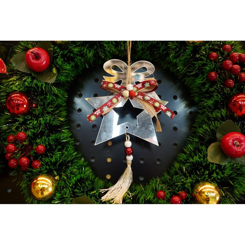 Ornament brad, Flippy, Stea, Argintiu, Lucios, 14*26CM, Acril, Interior/ Exterior - vivimall.ro