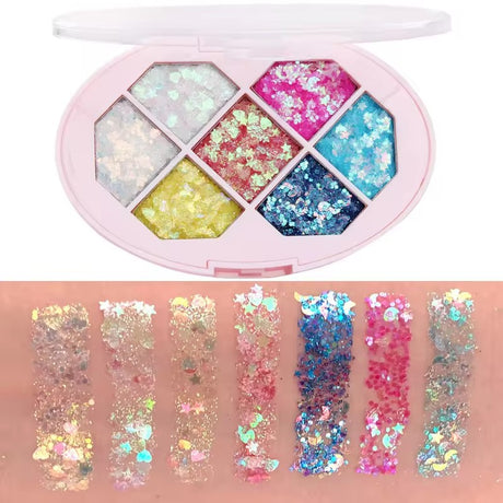 Paleta Glitter Waterproof | ColorShine - vivimall.ro