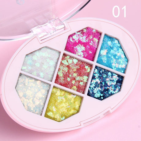 Paleta Glitter Waterproof | ColorShine - vivimall.ro
