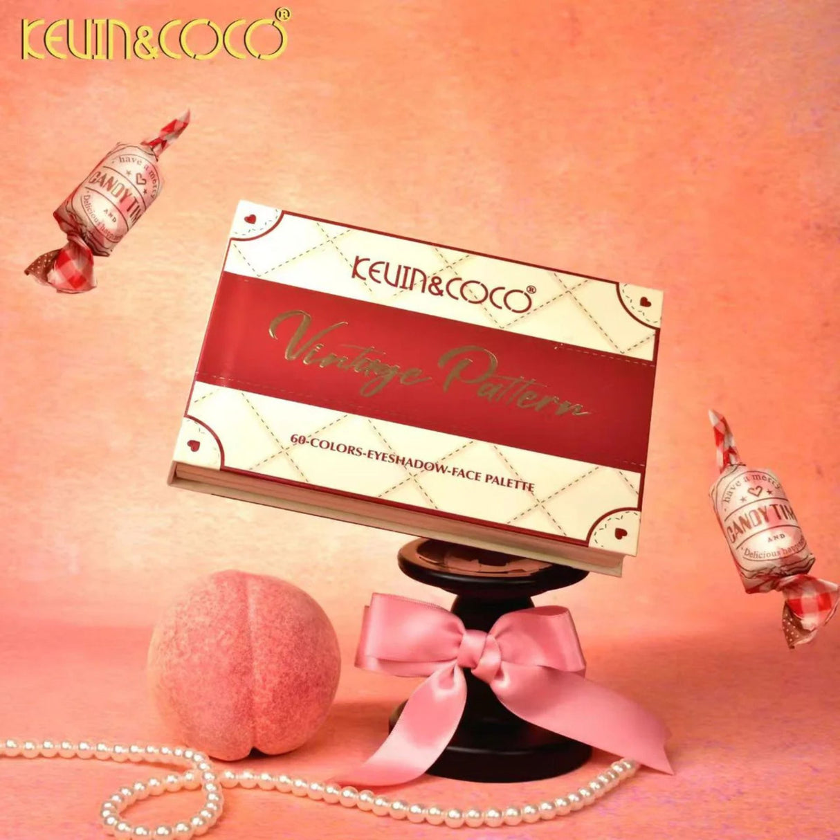 Paleta Machiaj Profesionala, Kevin&Coco, 60 Nuante Pigmentate,Fard Pleoape Mate si Sidefate, Multicolor - vivimall.ro