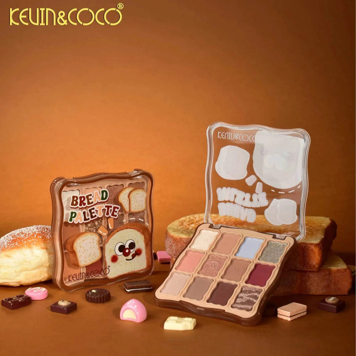 Paleta Farduri de Ochi, Kevin&Coco, Fard de Pleoape, 12 Nuante, Finisaj Mat, Shimmer, Textura Catifelata, Pigmentare Intensa, pentru Toate Tipurile de Ten, 82.7 g, 9.3 x 1.7 x 9.4 cm, Soft Nude - vivimall.ro