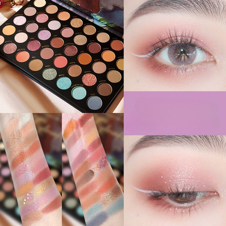 Комплект грим, палитра сенки за очи с 40 пигментирани цвята