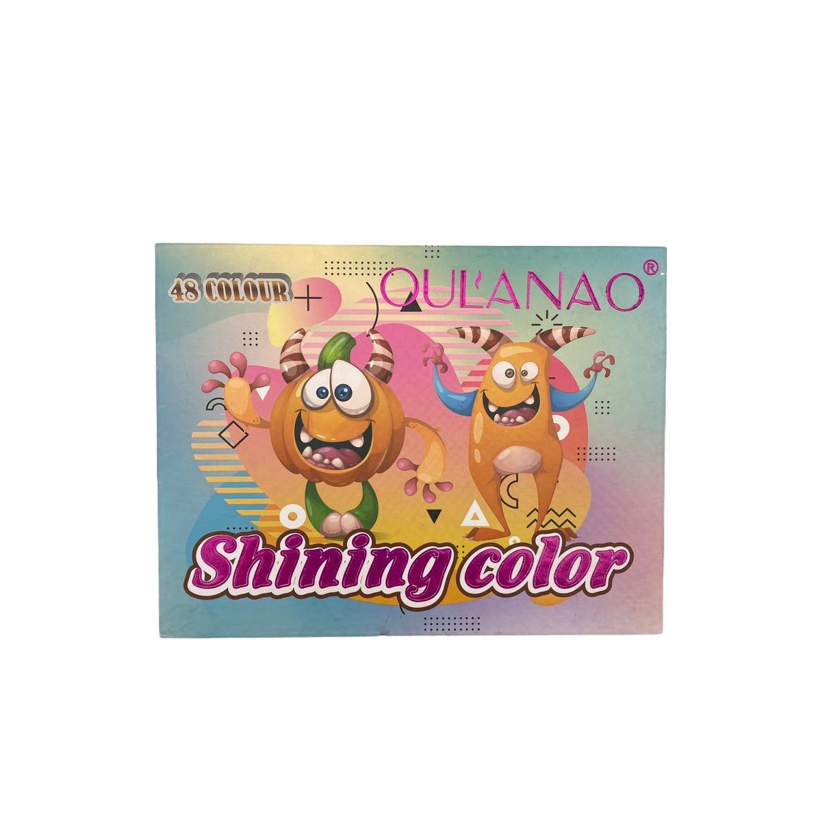 Палитра сенки за очи Oulanao, 48 цвята, матова, перлена, с блясък, правоъгълна, 200 г, 45 x 43 x 3,9 см, срок на годност 3 години, многоцветна