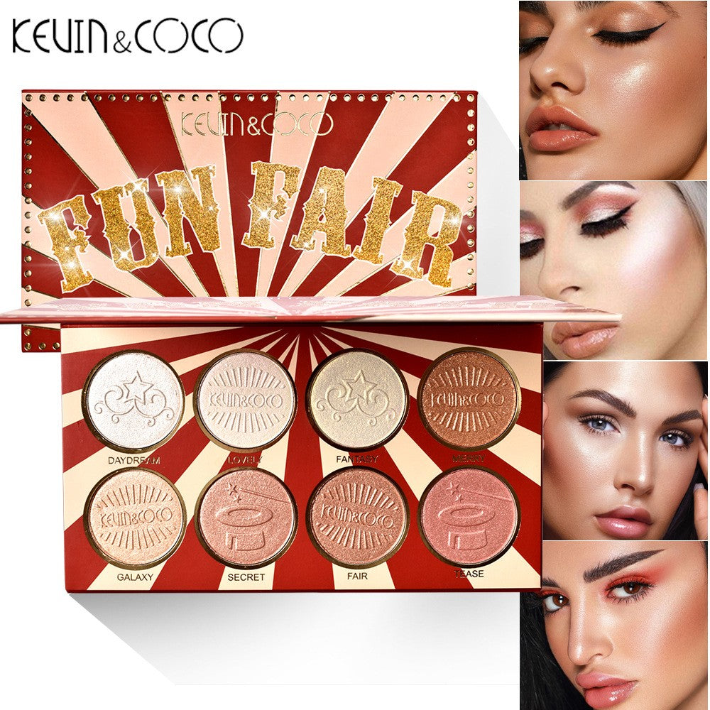 Paleta Highlighter ( Iluminator ) Kevin&Coco 8 Culori - vivimall.ro