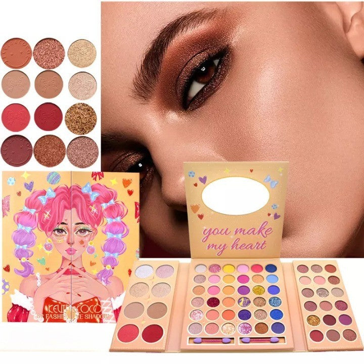 Trusa De Machiaj, Paleta De Farduri Kevin&Coco Cu 62 De Culori Pigmentate - vivimall.ro